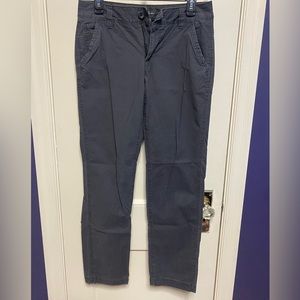 Eddie Bauer size 4 grey cotton outdoor pants, pockets, boot cut